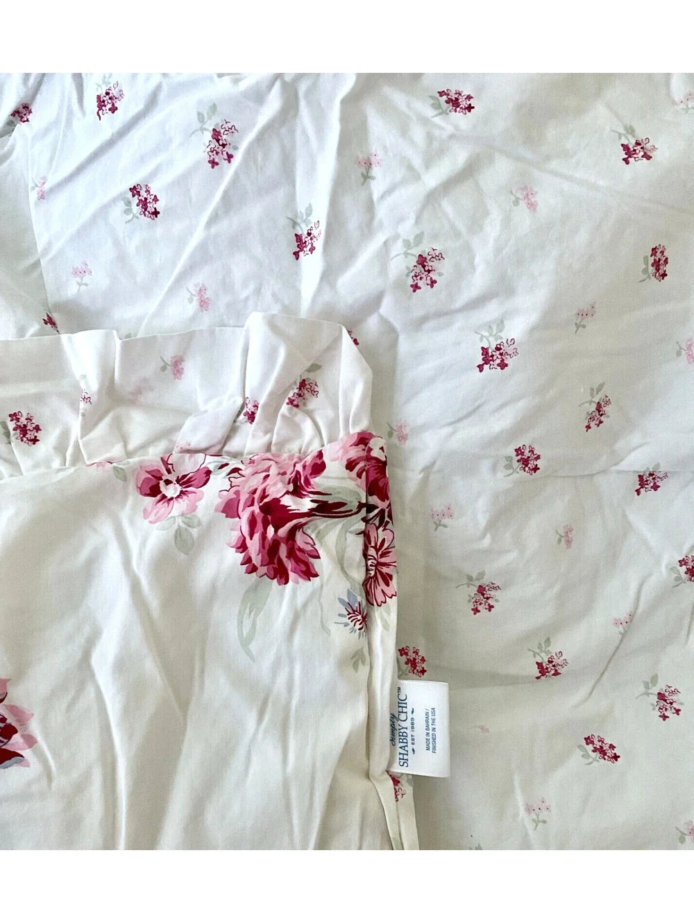 NEW Simply Shabby Chic Rachel Aswell Pink Sunbleached Floral Comforter (Twin)